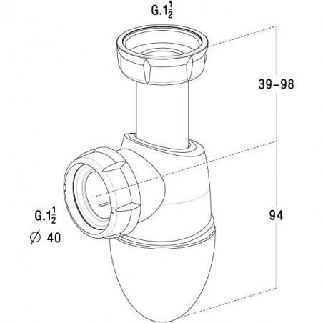 Easyphon adjustable siphon - 0224286