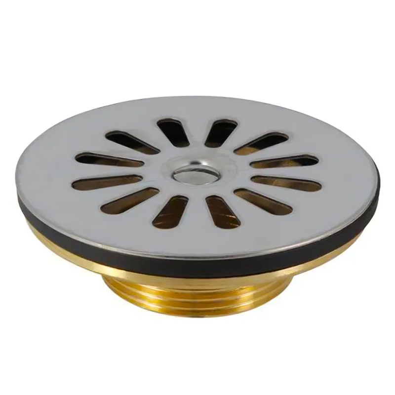 Brass drain for stoneware sink with grid 0501004