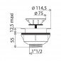  Valentin filtro a cestello manuale senza troppopieno (H55) bianco