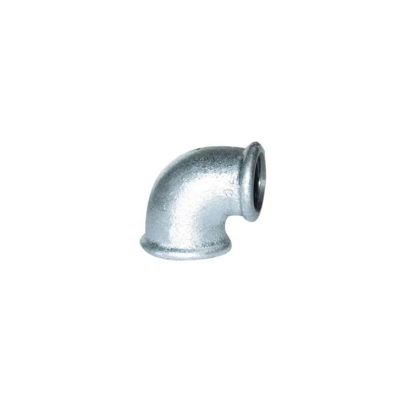 Malleable elbow 90° galvanized, 12x17, female