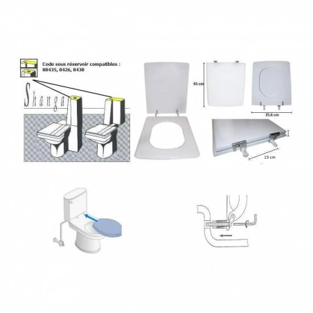 SHANGA seat White SELLES