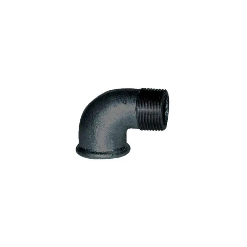 Malleable elbow 90°, 08x13, male female black