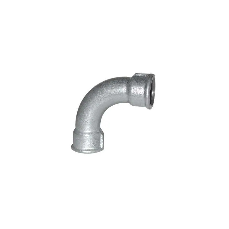 Malleable elbow 90°, 12x17, female galvanized