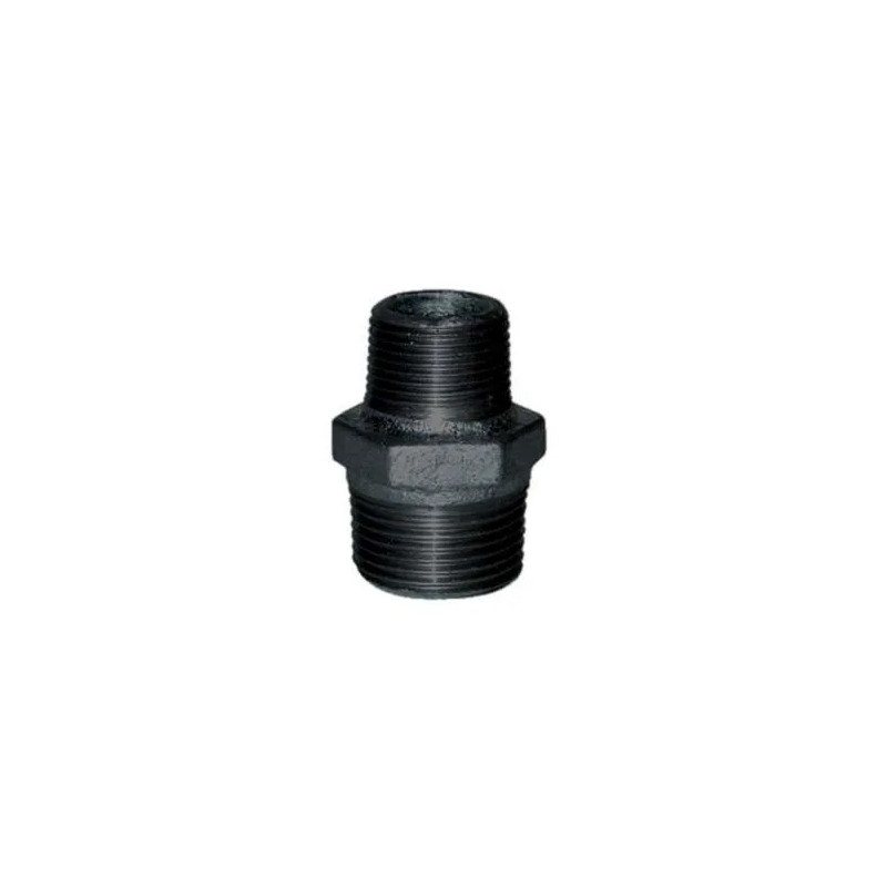 Nipplo ridotto 15x21 / 12x17, doppio maschio nero