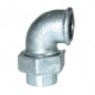 Conical union elbow, 12x17, galvanized female