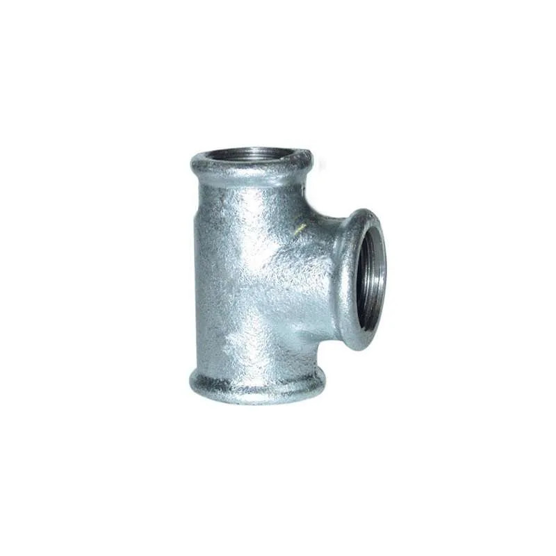 T reducida de 90° hembra 40/33/40 galvanizada