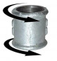 Sleeve 20x27, straight, galvanized