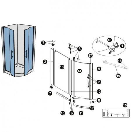 Barra di rinforzo per box doccia