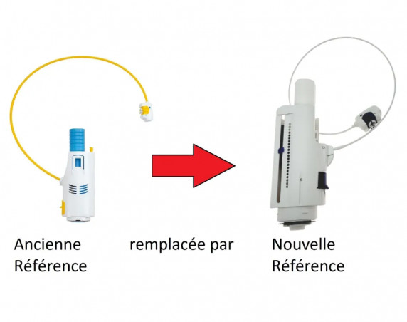 Soupape SAS/NICOLL 3v câble pour bati support