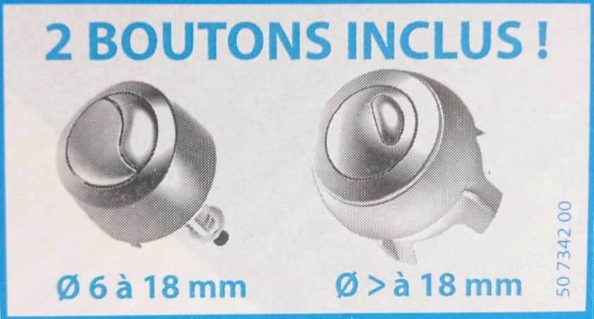 Mécanisme OPTIMA 50 câble + bouton 6 mm pour porcher