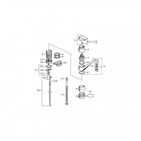 Joint 53 mm pour clapet-grille