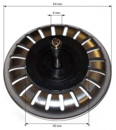 Cesta de bungsteno Franke con varilla de 52 mm