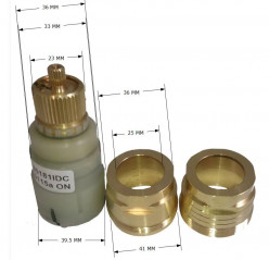  Novellini thermostatische Kartusche von 2007 bis 2010 mit Ring opus v10