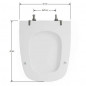 Abattant pour wc SELLES Corum blanc