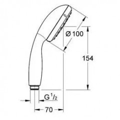 Handbrause 2-strahlig Tempesta 2