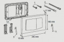  Valsir Winner 2 white ABS double flow plate