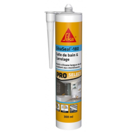 Sikaseal 180 bianco per bagno e piastrelle, cartuccia da 300 ml - Sika - Référence fabricant : 68240051