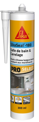 Sikaseal 180 bianco per bagno e piastrelle, cartuccia da 300 ml