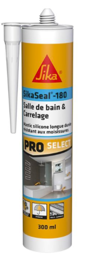 Sikaseal 180 trasparente per bagno e piastrelle, cartuccia da 300 ml