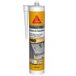 Sikaseal 189 gris para tejados y canalones, cartucho de 300 ml. - Sika - Référence fabricant : 68240068