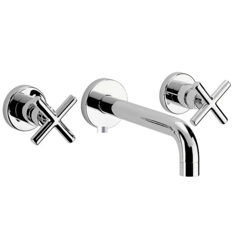 3-hole wall mounted basin mixer TUBOS