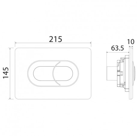 SALINA\" control panel, chrome-plated