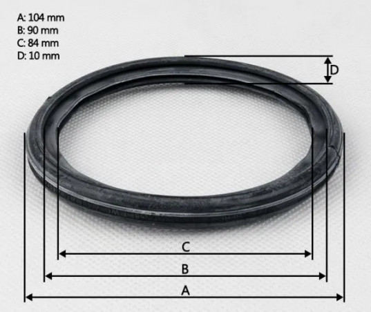 Junta de EPDM para el codo de drenaje 100/90 GEBERIT