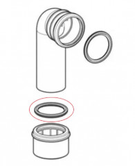 EPDM gasket for GEBERITdrain elbow 100/90