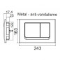 Bedienungsplatte aus Metall Verchromt für CESAME