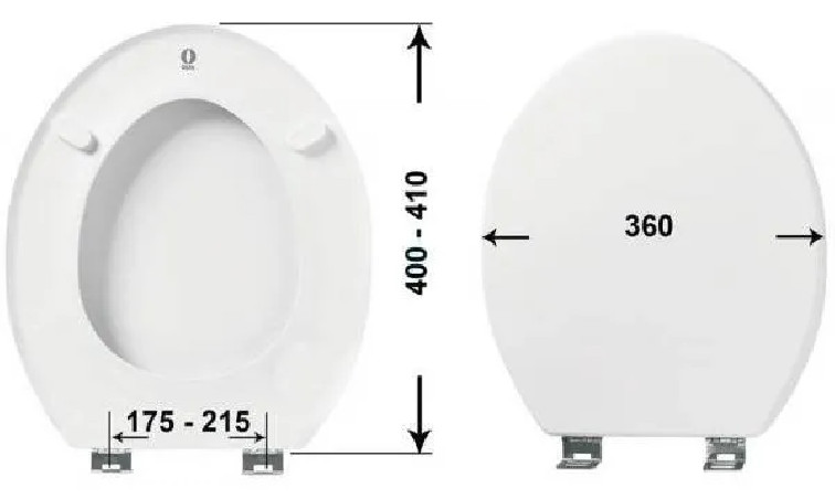 Abattant EUROPE ENTRAXE XXL version compact