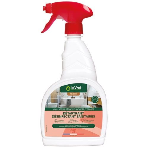 Le Vrai descalcificador desinfectante sanitario, 750 ml