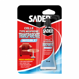 Adesivo trasparente a contatto, tubo da 55 ml. - Sader - Référence fabricant : 346114