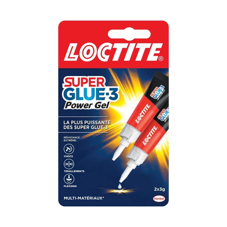 Pegamento Superglue 3 Power Flex, 2x3g.