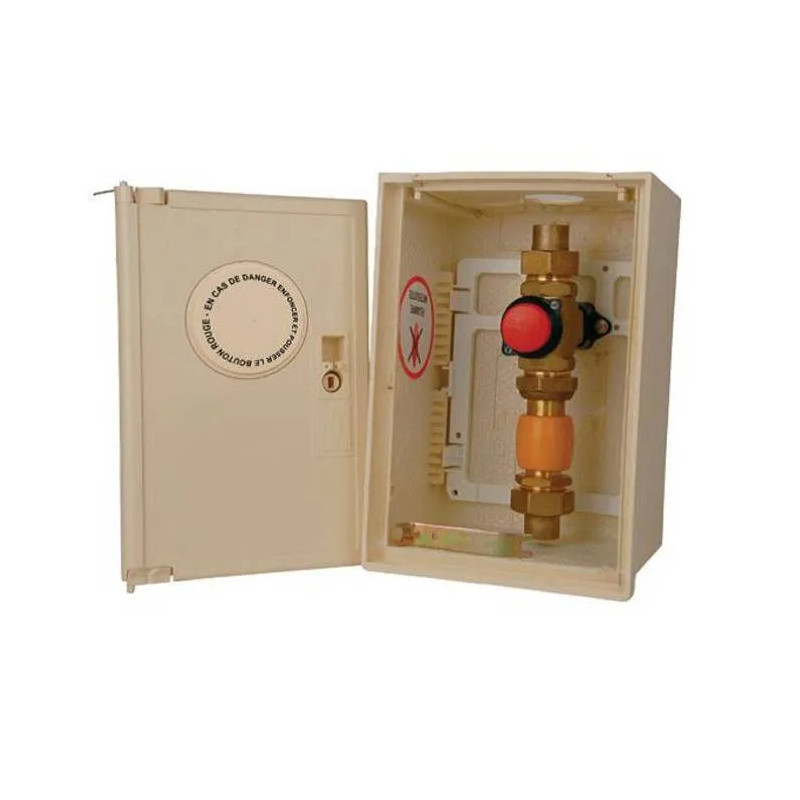 Mushroom switch and signalling box - Copper 28 mm