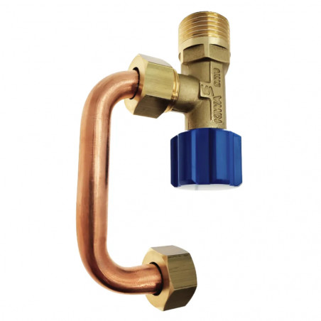 Shut-off valve with nozzle for Caesame CE70 tank