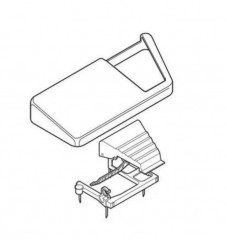 Couvercle seul de réservoir WC apparent  Geberit AP130, blanc alpin