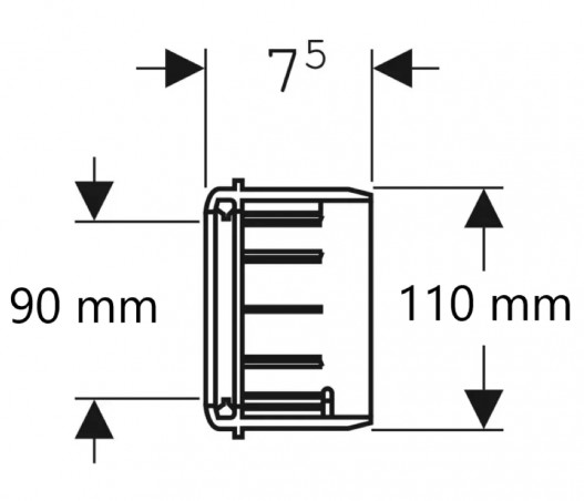 Manicotto di transizione D.110/D.90 