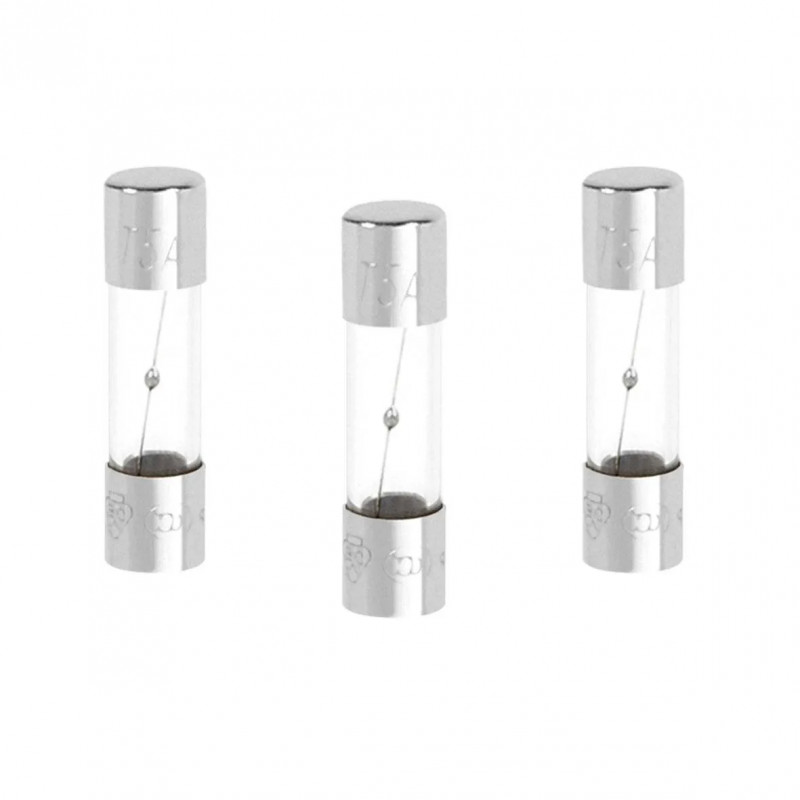 GLASS FUSE FUS. SLOW. DIAMETER 5MM-LENGTH 20MM-2A-250V-3 PIECES