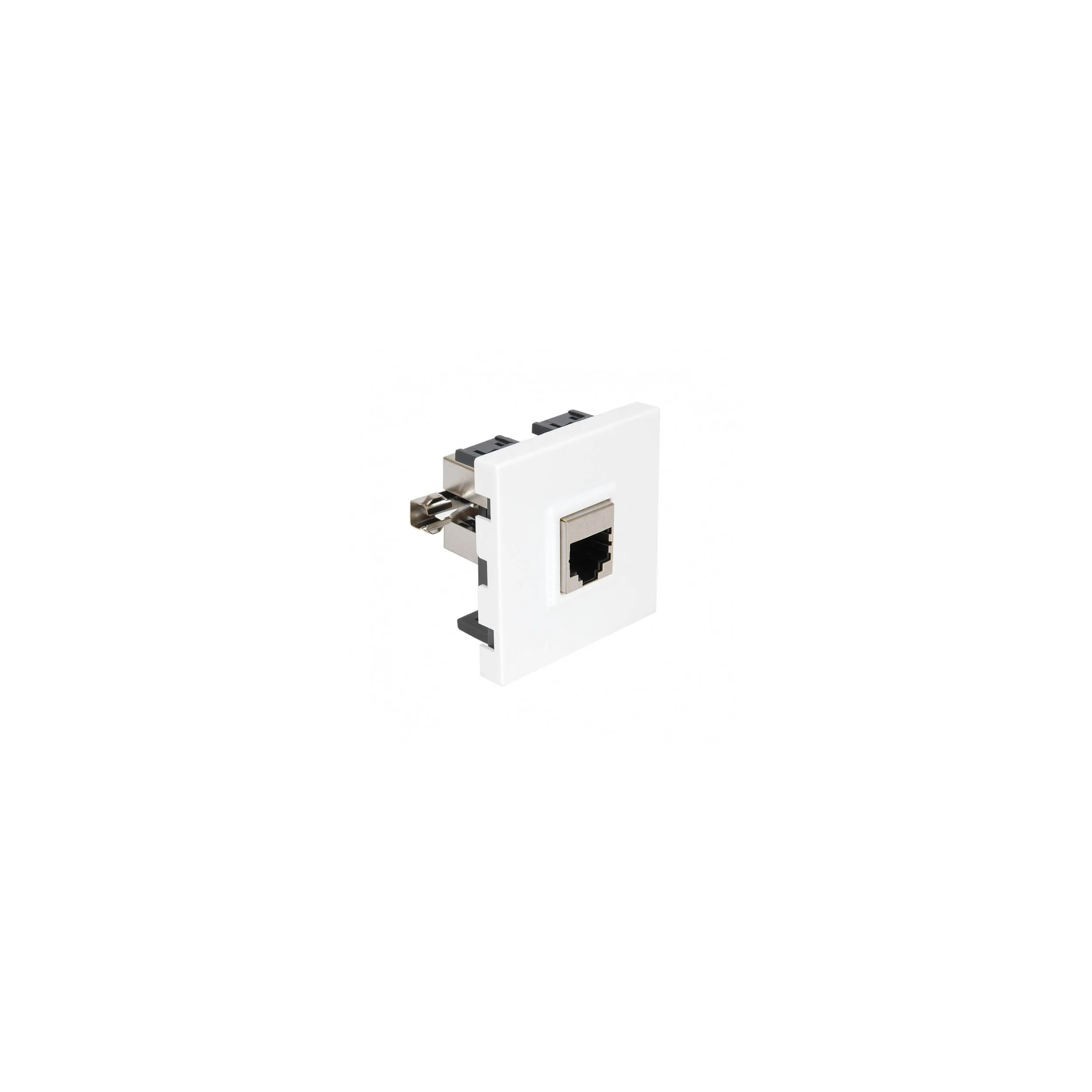 Prise RJ45 pour appareil encastré Casual Blanc Brillant