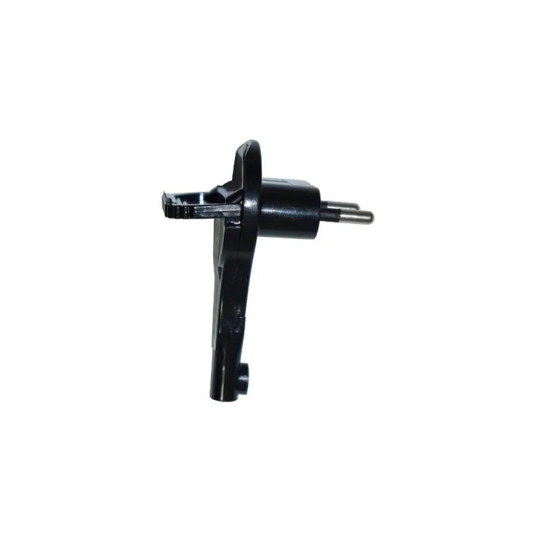 Extra-flat angled male plug 2P 6A Black