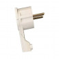 Extra-flat angled male plug 2P T 16A White