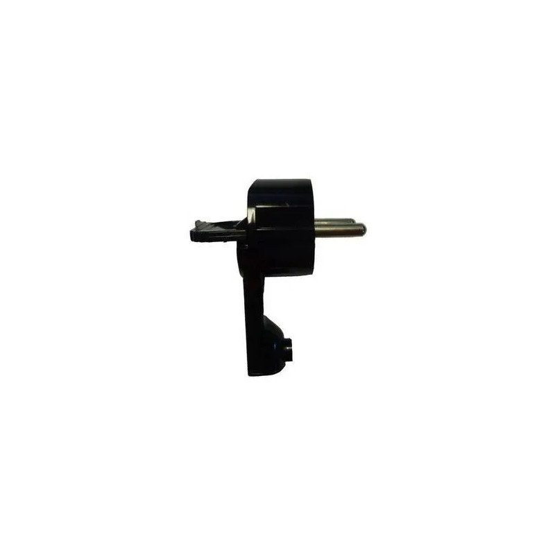 Extra-flat angled male plug 2P + T 16A Black