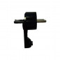 Extra-flat angled male plug 2P + T 16A Black