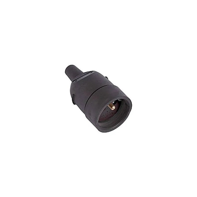 Black waterproof female plug