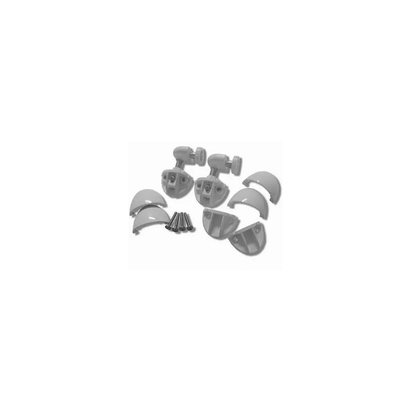 Bottom bearing kit for KING 2P Novellini wall, white.