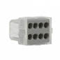 Automatic terminal 8 holes 1.5 to 2.5 mm² grey 6 pieces