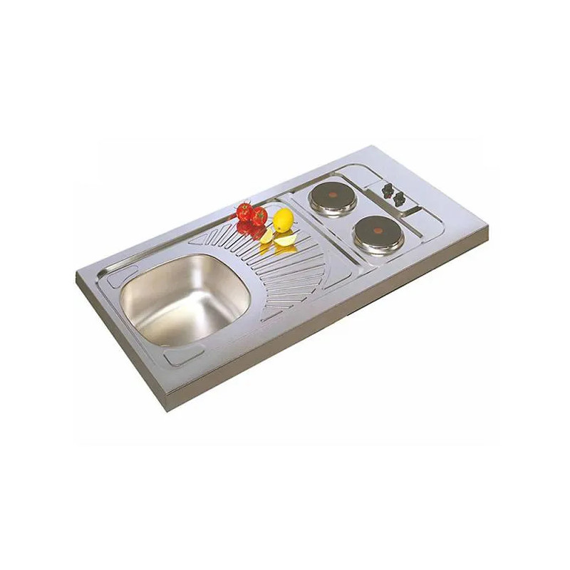 Sink kit 100 x 60, with Domino 2 electric fires