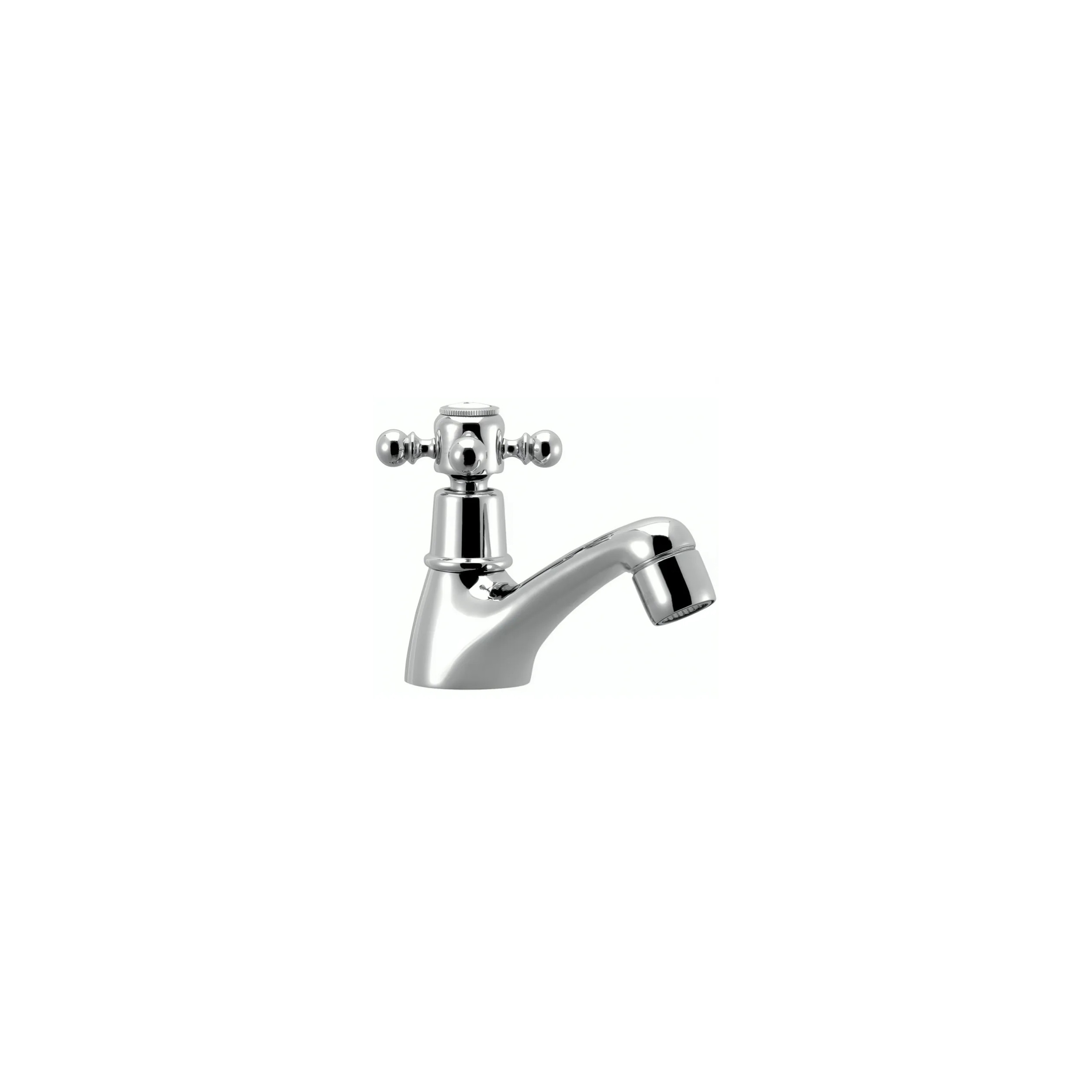 TIFFANY retro chrome washbasin faucet, single cold pad, ceramic head