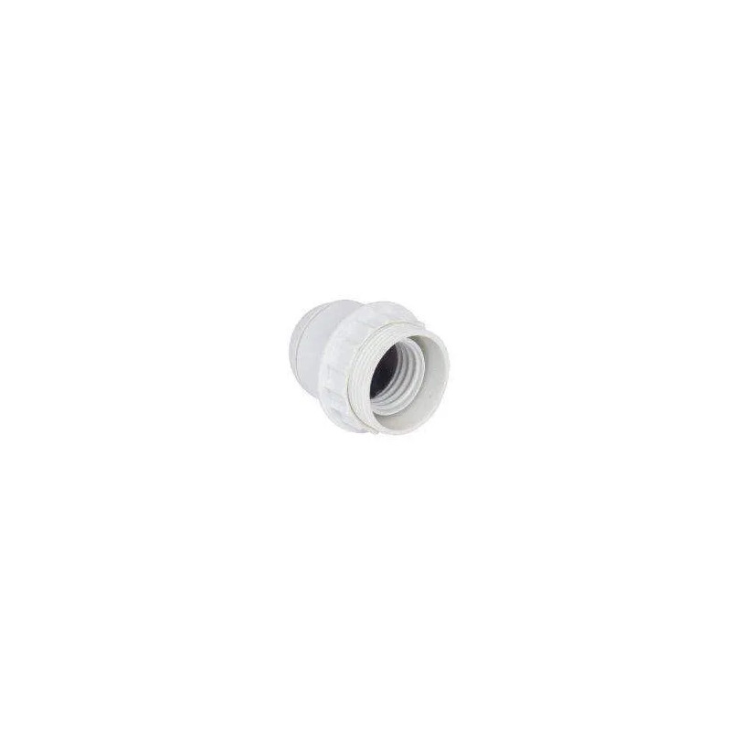 PVC socket for E27, 1/2 threaded sleeve