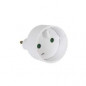 Adaptateur 2P 10/16A Europe 2P Blanc diamètre 4.8 mm